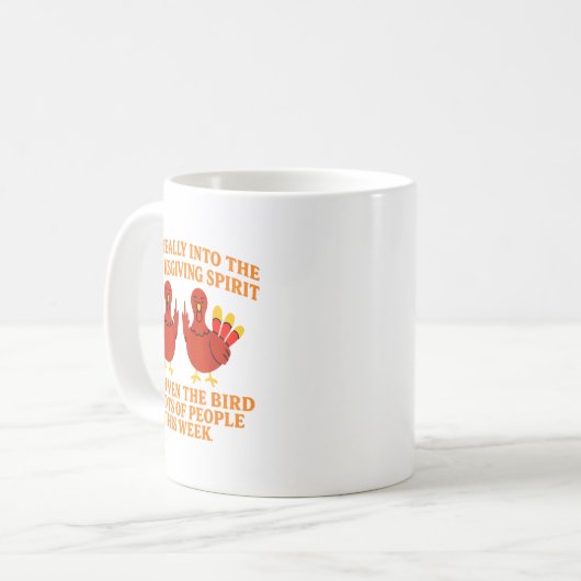 I'm Really Into The Thanksgiving Srit I've Given T Kaffeetasse (Vorderseite Links)