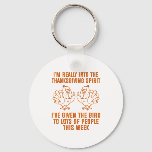 I'm Really Into The Thanksgiving Srit I've Given T Schlüsselanhänger (Vorderseite)