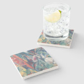 Im Regen 1912 Steinuntersetzer (Seitenansicht)