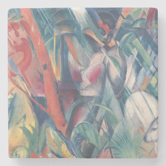 Im Regen 1912 Steinuntersetzer (Vorderseite)