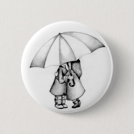 im Regen Button (Vorderseite)