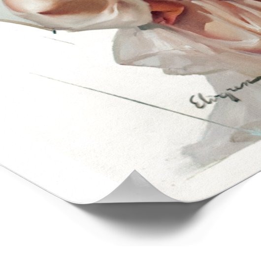 Im Regen Button hoch Poster (Ecke)