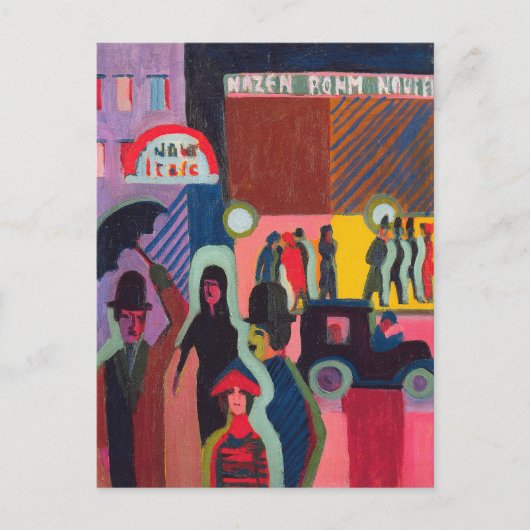 Im Regen lagern | Ernst Ludwig Kirchner Postkarte (Vorderseite)