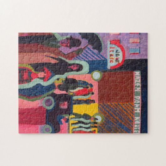 Im Regen lagern | Ernst Ludwig Kirchner Puzzle (Horizontal)