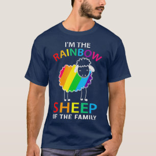 Im Regenbogenschaf der Familienschaf (2) T-Shirt