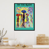 Im Regenplakat Poster (Küche)