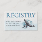 Im Register für Whale im Meer Begleitkarte (Vorderseite)