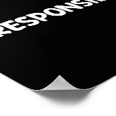 I'm Resnsible Funny Ity Character Reference Poster (Ecke)