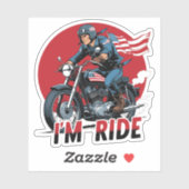 I'M RIDE � Motorcycle Aufkleber (Blatt)