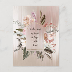 Im Ring der Liebe Aquarellkarte Postkarte