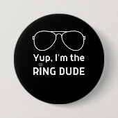 Im ring dude funny wedding ring kids button (Vorderseite)