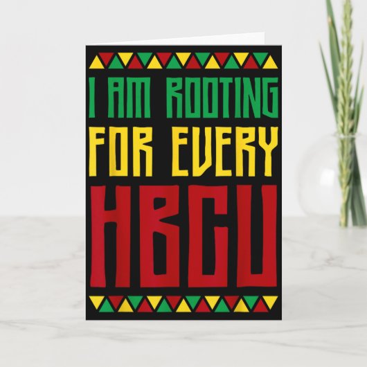 Im Rooting For Every Hbcu Historical Black College Karte (Vorderseite)