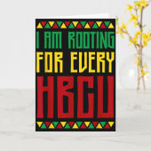 Im Rooting For Every Hbcu Historical Black College Karte (Gelbe Blume)