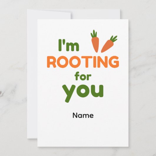 I'm Rooting for You Karte (Vorderseite)