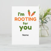 I'm Rooting for You Karte (Stehend Vorderseite)