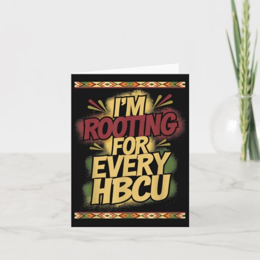 Im Rooting für jeden Hbcu - Rooting Support Karte (Vorderseite)
