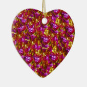 Im rosa Herz-Ornament Keramik Ornament (Rechts)