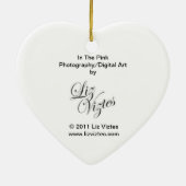 Im rosa Herz-Ornament Keramik Ornament (Hinten)