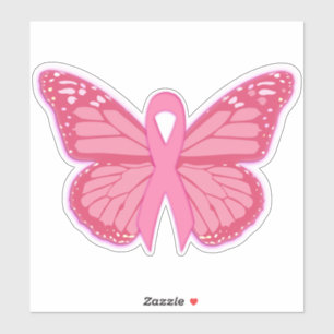 Im rosa Schmetterling Aufkleber