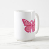 Im rosa Schmetterling Kaffeetasse (VorderseiteRechts)
