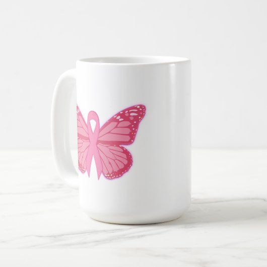 Im rosa Schmetterling Kaffeetasse (Vorderseite Links)