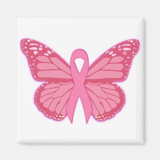 Im rosa Schmetterling Magnet (Vorne)