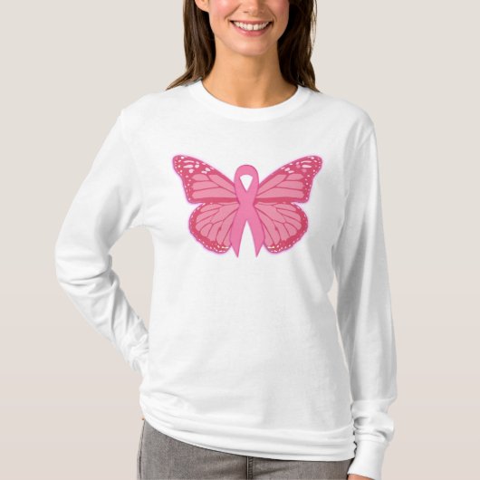 Im rosa Schmetterling T-Shirt (Vorderseite)