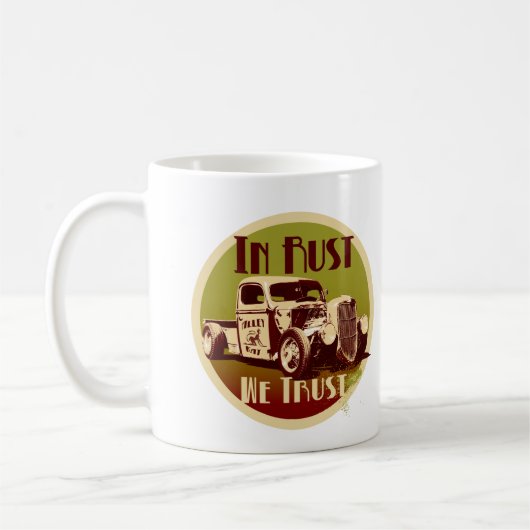 Im Rost vertrauen wir Tasse (Links)
