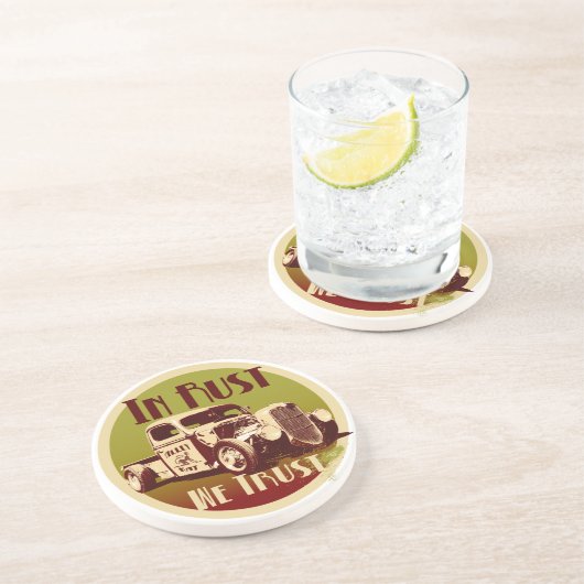 Im Rost vertrauen wir Untersetzer (Seite)