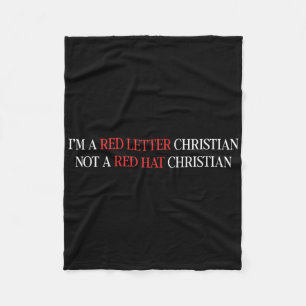 Im Roten Brief Christlich kein Red Hat Christlich Fleecedecke