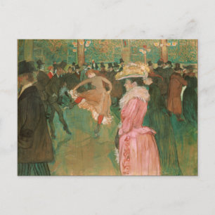 Im Rouge: Der Tanz von Toulouse-Lautrec Postkarte