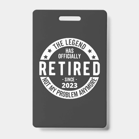 im Ruhestand 2023 Ausweis (Vorderseite)