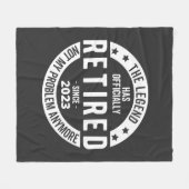 im Ruhestand 2023 Fleecedecke (Vorderseite (Horizontal))