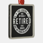 im Ruhestand 2023 Ornament Aus Metall (Rechts)