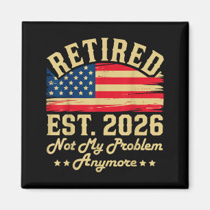 Im Ruhestand 2026 Ruhestandsgeschenke für Männer N Magnet