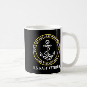 Im Ruhestand befindlicher US-Matrose lustiger alte Kaffeetasse