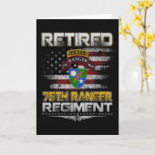 Im Ruhestand befindlicher Veteran des 75. Ranger-R Karte (Gelbe Blume)