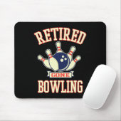 Im Ruhestand Bowling-Kugel Süßes Geschenk zum Ruhe Mousepad (Mit Mouse)