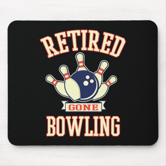 Im Ruhestand Bowling-Kugel Süßes Geschenk zum Ruhe Mousepad (Vorne)