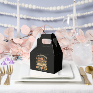Im Ruhestand Ein Neues Kapitel Beginnt Retro Flora Geschenkschachtel