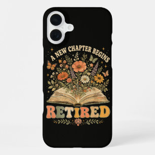 Im Ruhestand Ein Neues Kapitel Beginnt Retro Flora iPhone 16 Plus Hülle