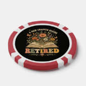 Im Ruhestand Ein Neues Kapitel Beginnt Retro Flora Pokerchips (Einzeln)