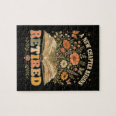 Im Ruhestand Ein Neues Kapitel Beginnt Retro Flora Puzzle (Horizontal)