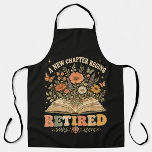 Im Ruhestand Ein Neues Kapitel Beginnt Retro Flora Schürze