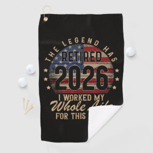 im Ruhestand ich habe mein ganzes Leben dafür gear Golfhandtuch
