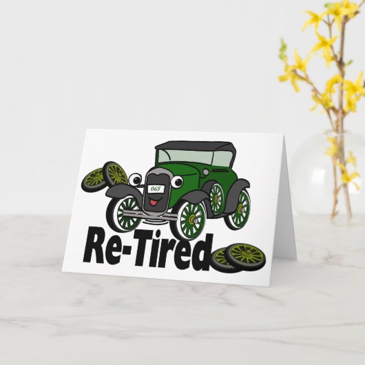 im Ruhestand Karte (Gelbe Blume)