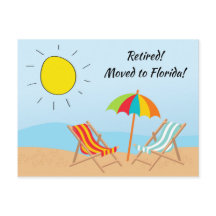 Im Ruhestand nach Florida gezogen Strand Szene Neu