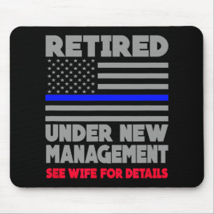 Im Ruhestand unter neuer Leitung Ruhestand Thin Bl Mousepad