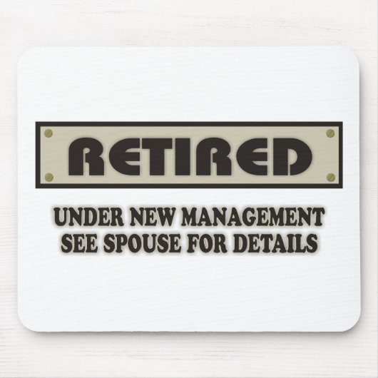 im Ruhestand. Unter "Neues Management" Mousepad (Vorne)