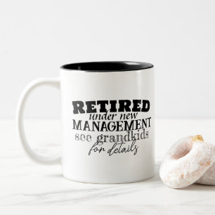 Im Ruhestand Zweifarbige Tasse